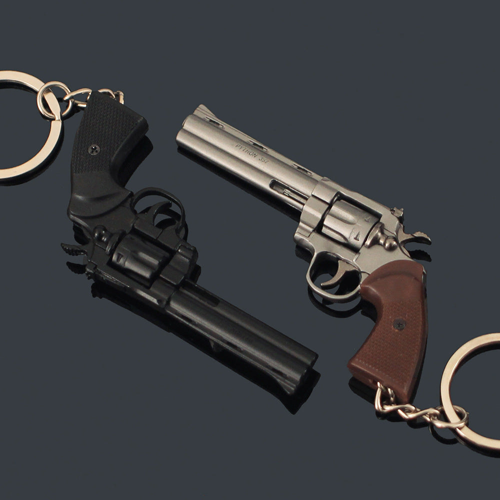 Metal Mini Gun Model Keychain | Disassemblable Toy Pistol EDC Keyring & Bag Charm