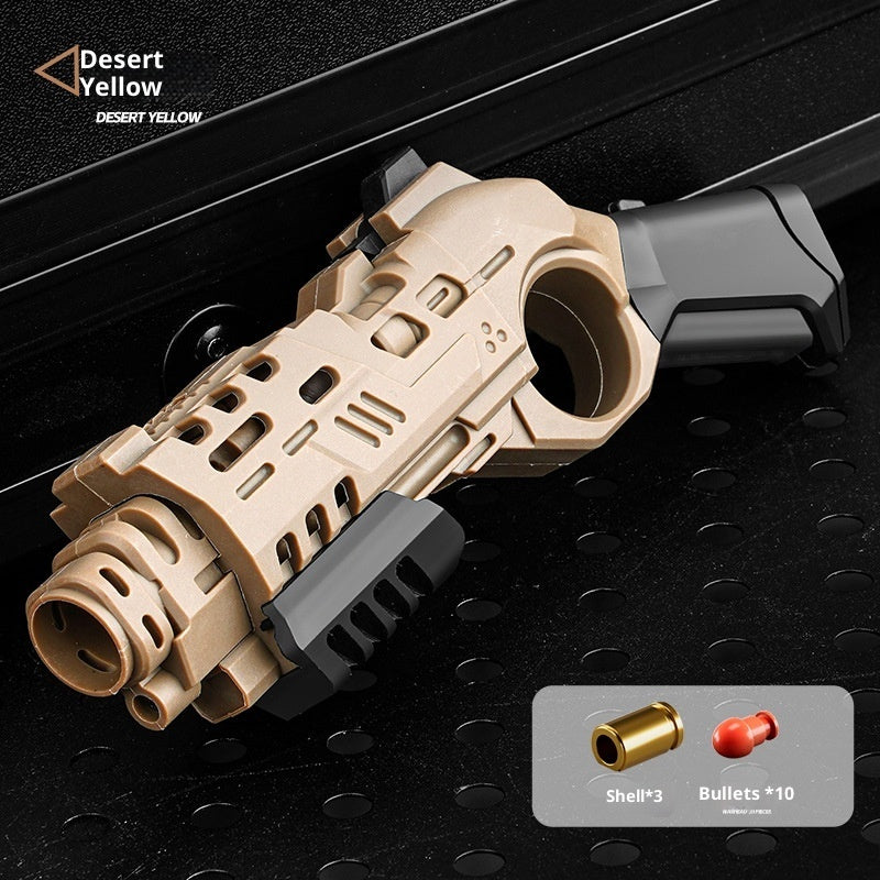 Soft Bullet Toy Gun with Shell Ejection | Mechanical Decompression Fidget Toy & Clicker Blaster