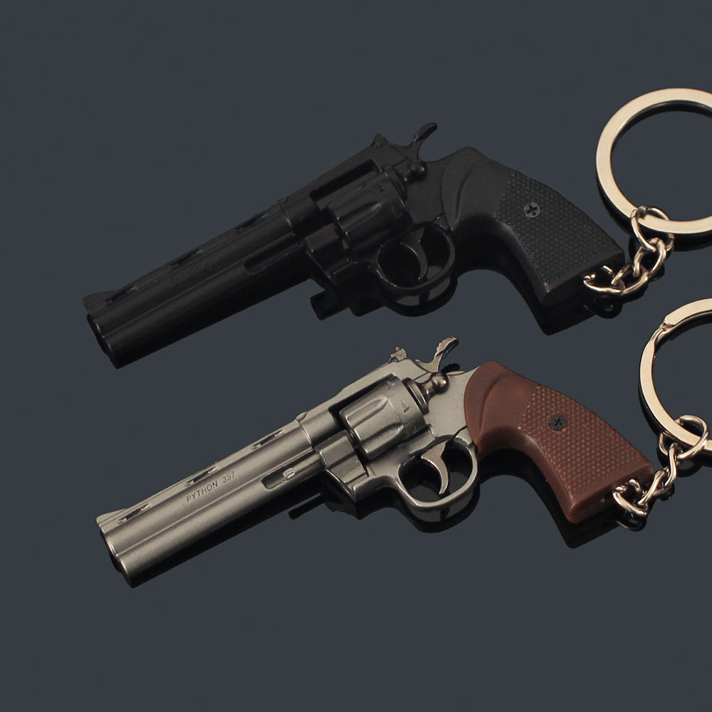 Metal Mini Gun Model Keychain | Disassemblable Toy Pistol EDC Keyring & Bag Charm