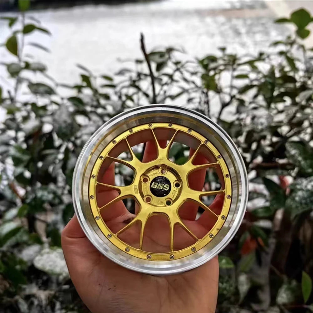 1:5 Scale Forged Wheel Model Set – Mini Alloy Rim Collectible with Display Stand