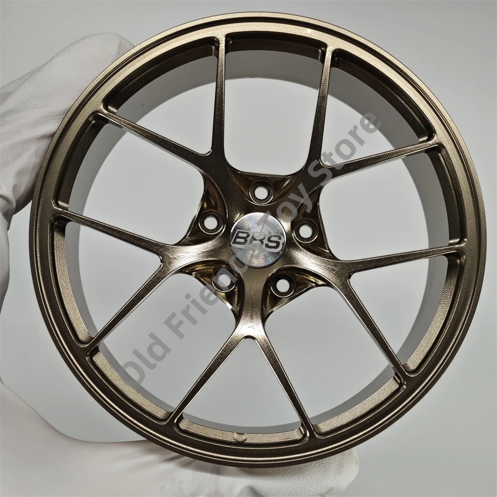 1:5 Scale Forged Wheel Model Set – Mini Alloy Rim Collectible with Display Stand
