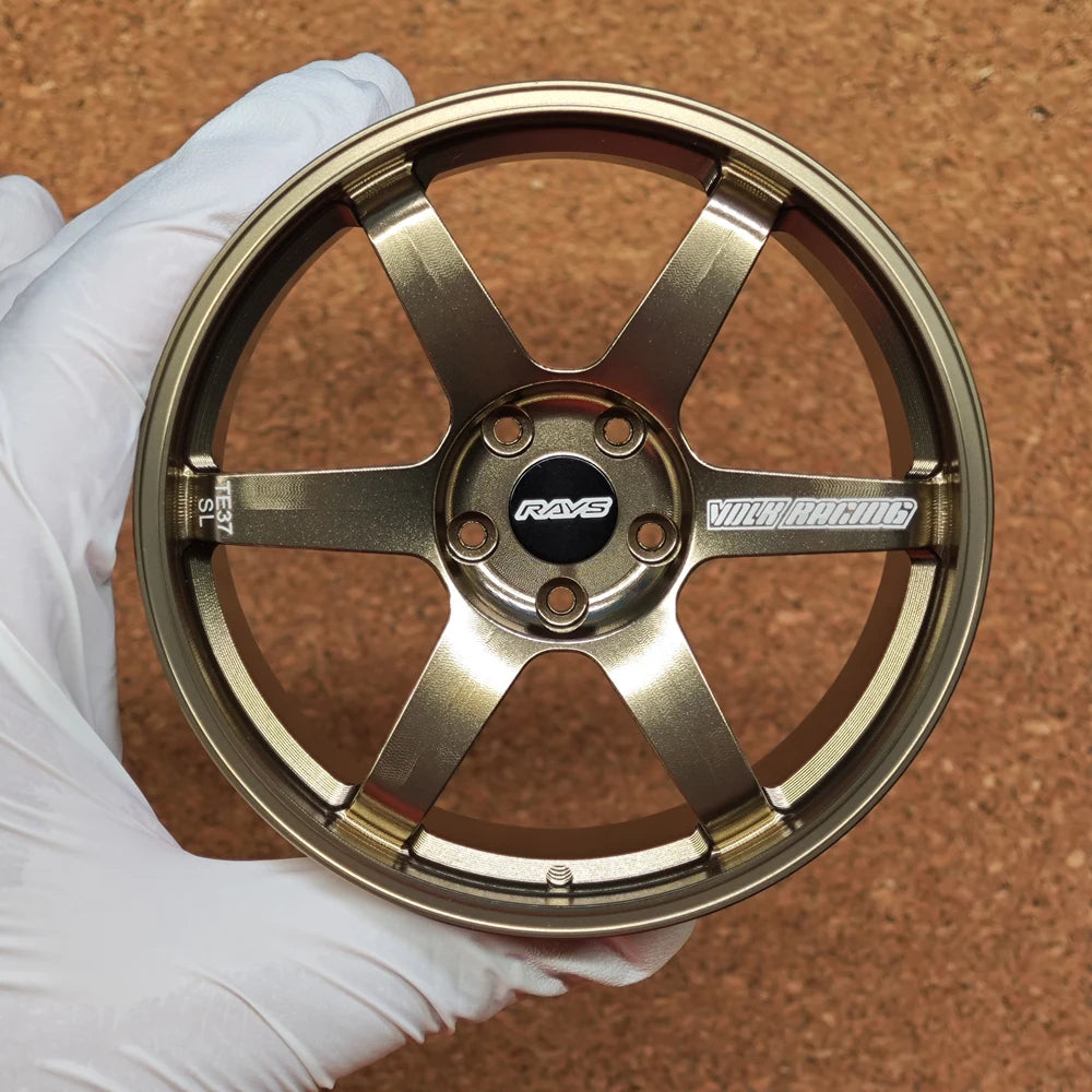 1:5 Scale Forged Wheel Model Set – Mini Alloy Rim Collectible with Display Stand