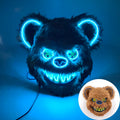 LED Glowing Horror Animal Mask – Light Up Bear & Rabbit Cosplay Festival Mask