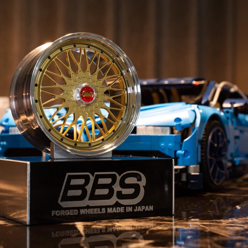 1:5 Scale Forged Wheel Model Set – Mini Alloy Rim Collectible with Display Stand