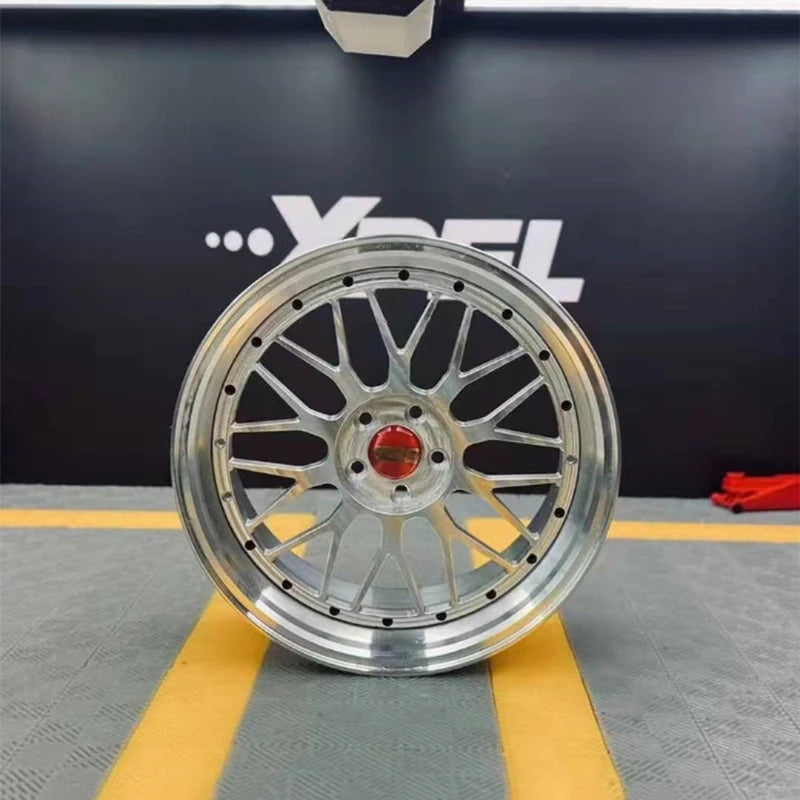 1:5 Scale Forged Wheel Model Set – Mini Alloy Rim Collectible with Display Stand