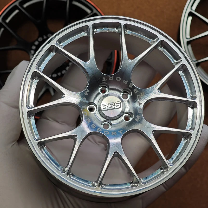 1:5 Scale Forged Wheel Model Set – Mini Alloy Rim Collectible with Display Stand