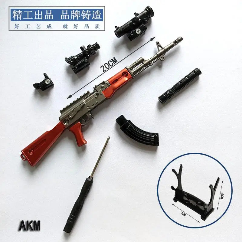 Miniature Alloy Model Keychain – Tactical Action Figure Accessory & Collectible Display Replica