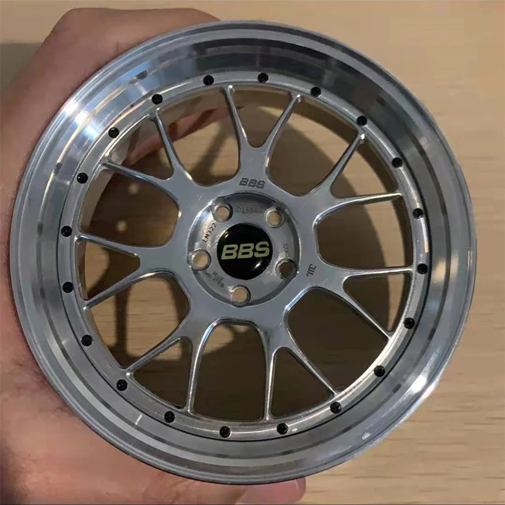 1:5 Scale Forged Wheel Model Set – Mini Alloy Rim Collectible with Display Stand