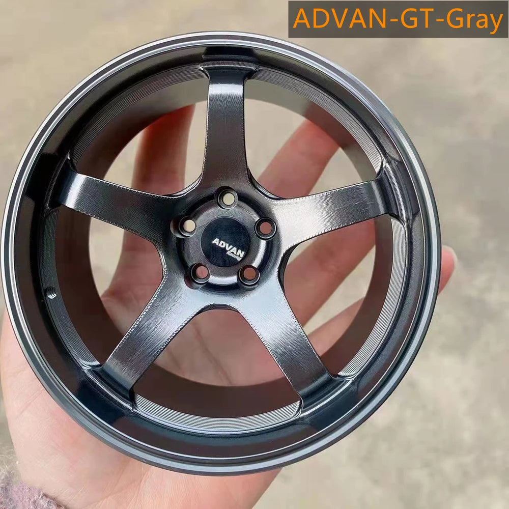 1:5 Scale Forged Wheel Model Set – Mini Alloy Rim Collectible with Display Stand