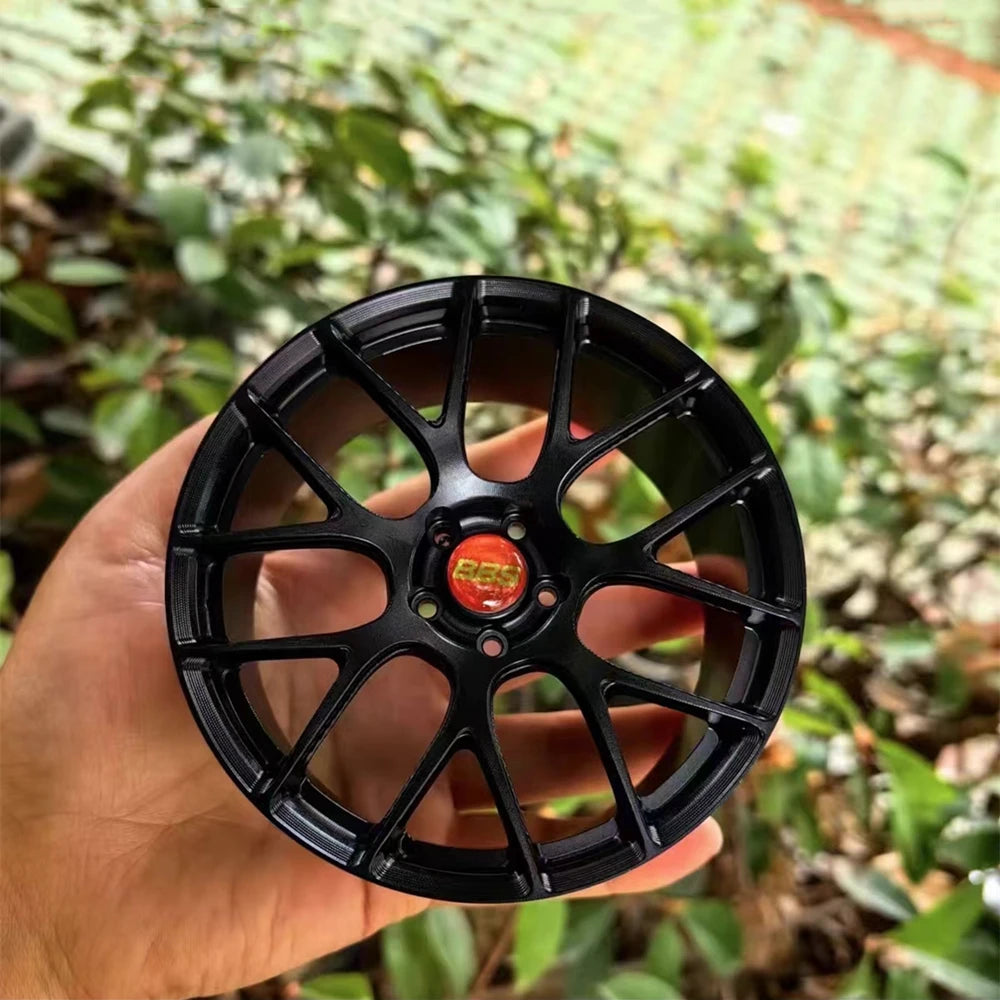 1:5 Scale Forged Wheel Model Set – Mini Alloy Rim Collectible with Display Stand